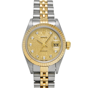 ロレックス デイトジャスト 79173G シャンパンコンピュータ/ダイヤモンド レディース 時計 【中古】【wristwatch】