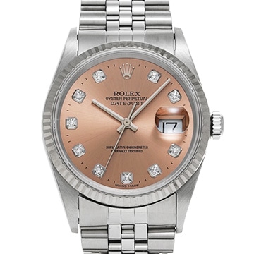 ロレックス デイトジャスト 36 16234G ピンク/ダイヤモンド メンズ 時計 【中古】【wristwatch】
