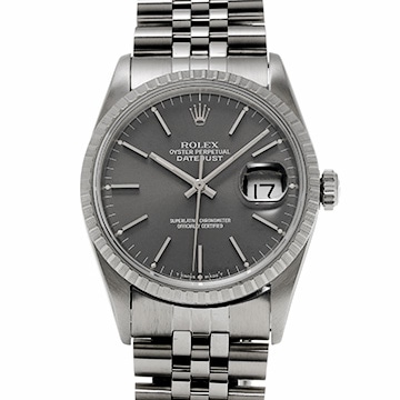 ロレックス デイトジャスト 16220 グレー メンズ 時計 【中古】【wristwatch】