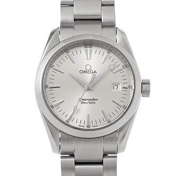 オメガ シーマスター アクアテラ クォーツ 2518.30 シルバー メンズ 時計 【中古】【wristwatch】