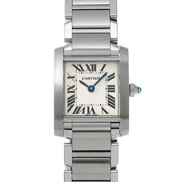 カルティエ タンクフランセーズ SM　 W51008Q3 シルバー レディース 時計 【中古】【wristwatch】