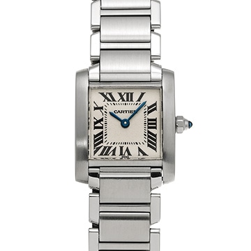 カルティエ タンクフランセーズ SM　 W51008Q3 シルバー レディース 時計 【中古】【wristwatch】