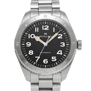 ハミルトン カーキ フィールド エクスペディション オート H70315130 ブラック メンズ 時計 【中古】【wristwatch】