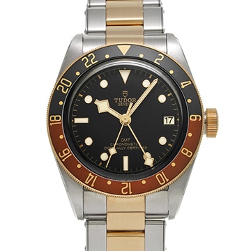 チューダー / チュードル ヘリテージ ブラックベイ GMT S&G 79833MN ブラック メンズ 時計 【中古】【wristwatch】