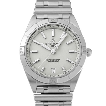 ブライトリング クロノマット オートマチック 36 A10380 グレー/ダイヤモンド ユニセックス 時計 【中古】【wristwatch】