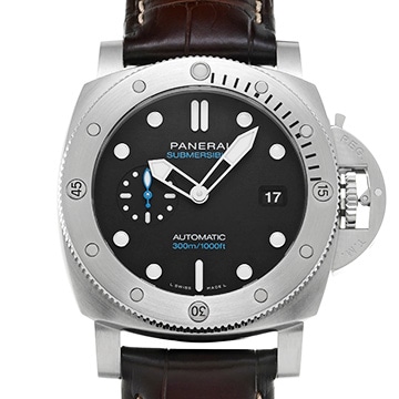パネライ サブマーシブル クアランタクアトロ PAM01229 ブラック メンズ 時計 【中古】【wristwatch】