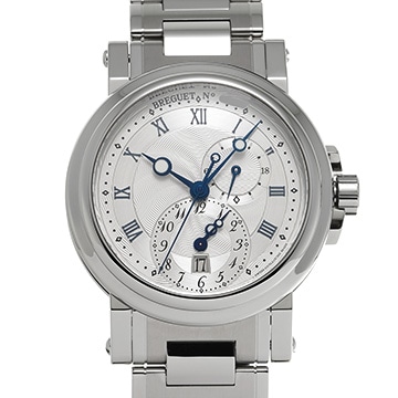 ブレゲ マリーン GMT 5857ST/12/SZ0 シルバー メンズ 時計 【中古】【wristwatch】