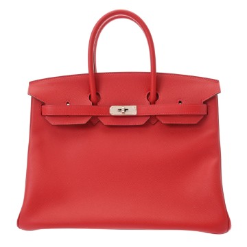 エルメス バーキン 35 ルージュガランス ヴォーエプソン レディース バッグ 【中古】【bag】