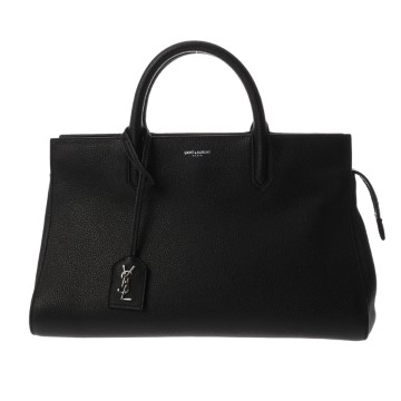 サンローラン カバリヴゴーシュ 2WAY ブラック VLR400413･0615 グレインレザー レディース バッグ 【中古】【bag】
