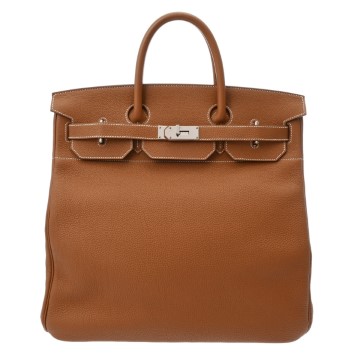 エルメス オータクロア 40 ゴールド トゴ ユニセックス バッグ 【中古】【bag】