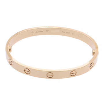 カルティエ ラブブレスレット #17 新型 ゴールド K18イエローゴールド YG レディース ジュエリー 【中古】【jewelry】