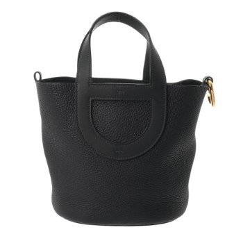 エルメス インザループ 18 ブラック トリヨンクレマンス/ヴォースイフト レディース バッグ 【中古】【bag】
