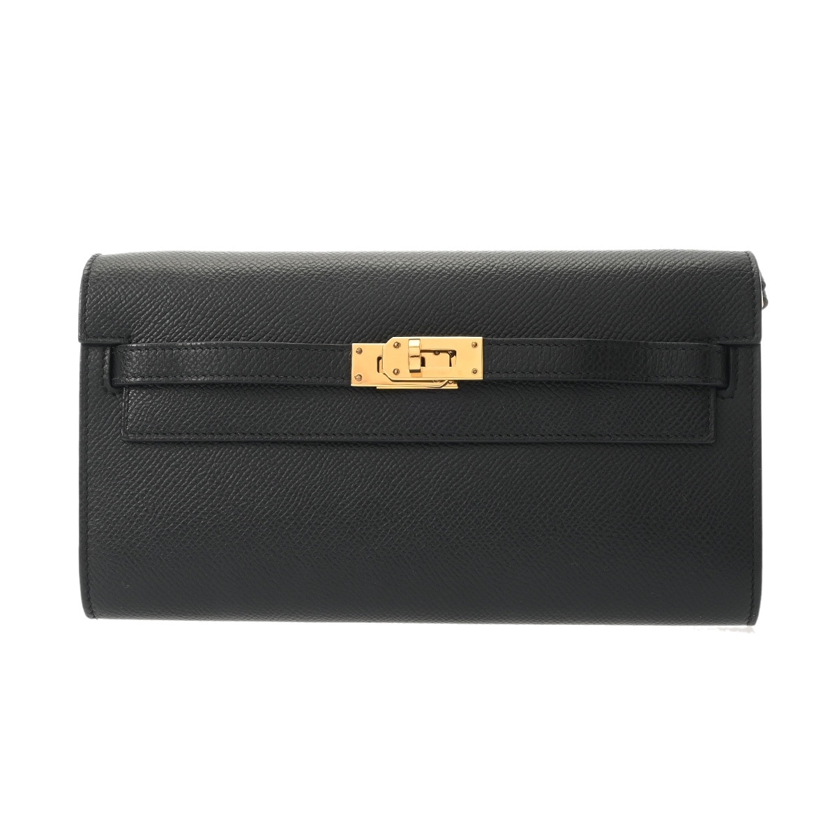 エルメス ケリーウォレット ロングトゥーゴー ブラック ヴォーエプソン レディース 財布 【中古】【purse】