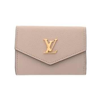 ルイ ヴィトン ポルトフォイユ ロックミニ グレージュ M69340 カーフレザー レディース 財布 【中古】【purse】