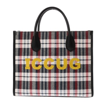 グッチ スモール トートバッグ 2WAY マルチカラー 659983 ナイロンラフィア/レザー レディース バッグ 【中古】【bag】