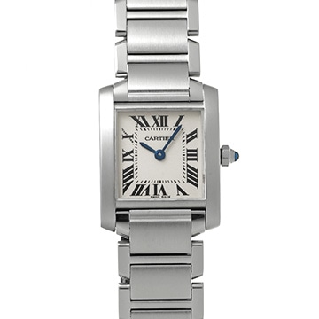 カルティエ タンクフランセーズ SM　 W51008Q3 シルバー レディース 時計 【中古】【wristwatch】