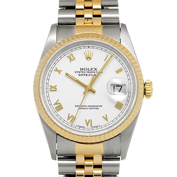ロレックス デイトジャスト 36 16233 ホワイト メンズ 時計 【中古】【wristwatch】