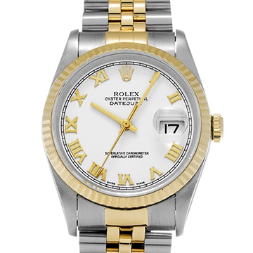 ロレックス デイトジャスト 36 16233 ホワイト メンズ 時計 【中古】【wristwatch】