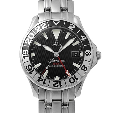 オメガ シーマスター 300 GMT 50th 2534.50 ブラック メンズ 時計 【中古】【wristwatch】