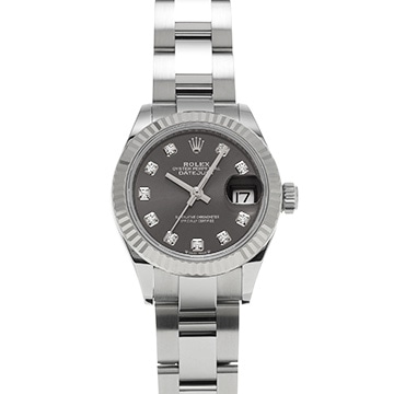 ロレックス レディ デイトジャスト 28 279174G ダークグレー/ダイヤモンド レディース 時計 【中古】【wristwatch】