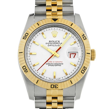 ロレックス デイトジャスト ターノグラフ 116263 ホワイト メンズ 時計 【中古】【wristwatch】