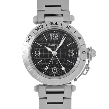 カルティエ パシャ C メリディアン W31049M7 ブラック メンズ 時計 【中古】【wristwatch】