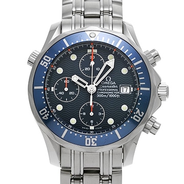オメガ シーマスター プロフェッショナル 300 クロノグラフ 2599.80 ブルー メンズ 時計 【中古】【wristwatch】