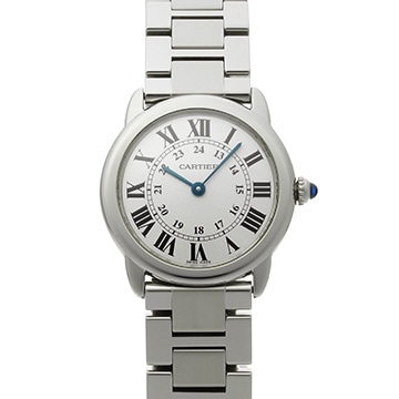 カルティエ ロンドソロ ドゥ カルティエ SM W6701004 シルバー レディース 時計 【中古】【wristwatch】