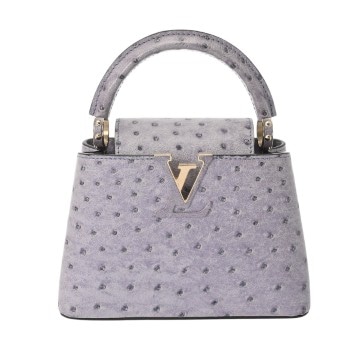 ルイ ヴィトン カプシーヌ MINI パープル オーストリッチ レディース バッグ 【中古】【bag】