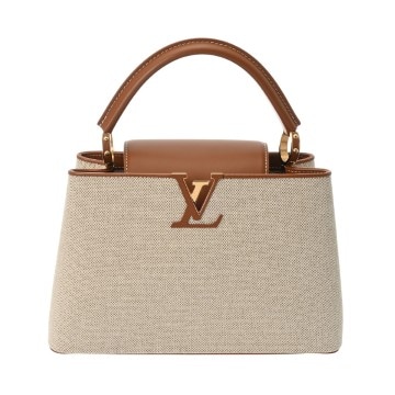 ルイ ヴィトン カプシーヌ MM  ブラウン キャンバス/レザー レディース バッグ 【中古】【bag】