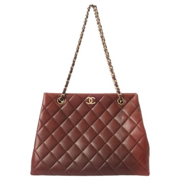 シャネル マトラッセ チェーントート ボルドー ラムスキン レディース バッグ 【中古】【bag】