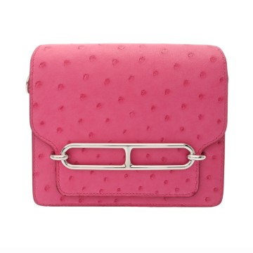 エルメス ルリ ミニ フューシャピンク オーストリッチ レディース バッグ 【中古】【bag】