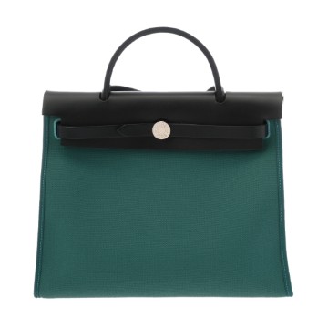 エルメス エールバッグ ジップPM  ヴェールヴェロン トワルオフィシエ/ヴァッシュハンター ユニセックス バッグ 【中古】【bag】