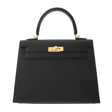 エルメス ケリー 25 外縫い 2WAY ブラック ヴォーエプソン レディース バッグ 【新品】【bag】