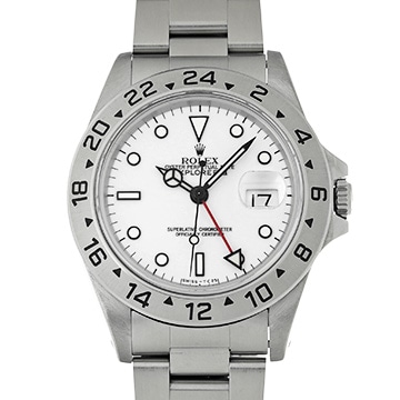 ロレックス エクスプローラーII 16570 ホワイト メンズ 時計 【中古】【wristwatch】