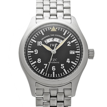 IWC パイロットウォッチ フリーガー UTC 3251-002 ブラック メンズ 時計 【中古】【wristwatch】