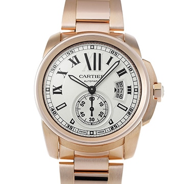 カルティエ カリブル ドゥ カルティエ W7100018 シルバー メンズ 時計 【中古】【wristwatch】