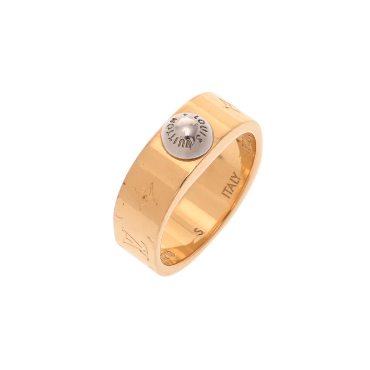 ルイ ヴィトン リング ナノグラム #S ゴールド M00210 メタル レディース ジュエリー 【中古】【jewelry】