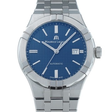 モーリス ラクロア アイコン オートマティック AI6008-SS002-430-1 ブルー メンズ 時計 【中古】【wristwatch】