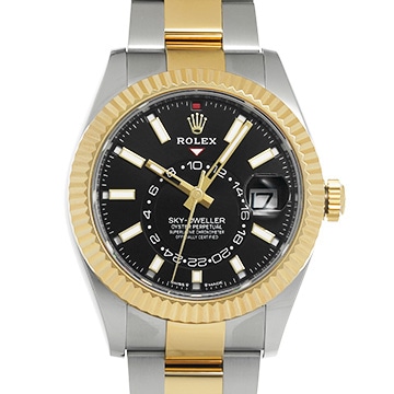 ロレックス スカイドゥエラー 336933 ブライトブラック メンズ 時計 【中古】【wristwatch】