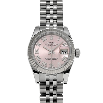 ロレックス デイトジャスト 179174 ピンク レディース 時計 【中古】【wristwatch】