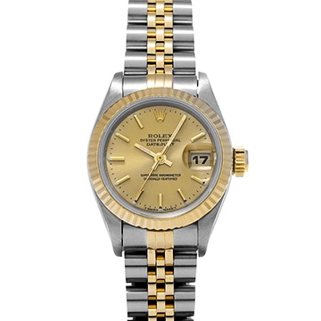 ロレックス デイトジャスト  69173 シャンパン レディース 時計 【中古】【wristwatch】
