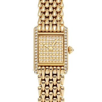 カルティエ タンク ルイ カルティエ SM - ダイヤモンド/シャンパン レディース 時計 【中古】【wristwatch】