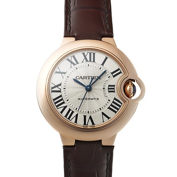 カルティエ バロン ブルー ドゥ カルティエ 33mm W6920097 シルバー レディース 時計 【中古】【wristwatch】