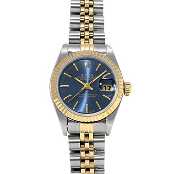 ロレックス デイトジャスト 69173 ブルー レディース 時計 【中古】【wristwatch】