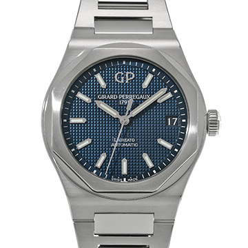 ジラール ペルゴ ロレアート 42mm 81010-11-431-11A ブルー メンズ 時計 【中古】【wristwatch】