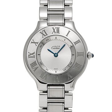 カルティエ マスト 21 LM W10110T2 シルバー メンズ 時計 【中古】【wristwatch】