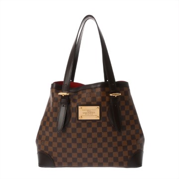 ルイ ヴィトン ダミエ ハムステッド MM エベヌ N51204 ダミエキャンバス レディース バッグ 【中古】【bag】