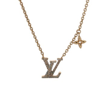 ルイ ヴィトン ネックレス ベイビールイーズ  ゴールド M00596 メタル/ストラス レディース ジュエリー 【中古】【jewelry】