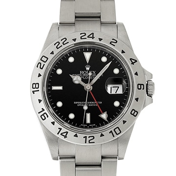 ロレックス エクスプローラーII 16570 ブラック メンズ 時計 【中古】【wristwatch】